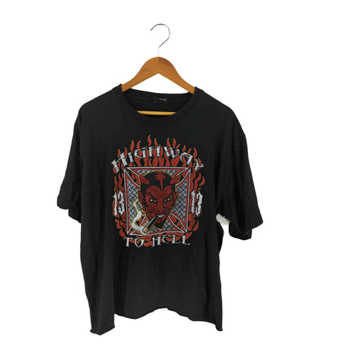 デビルプリント バイカー Tシャツ メンズ XXL