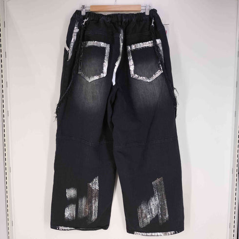 アドラー ADRER panel suspender wide denim (waist gom) / パネルサスペンダーワイドデニム(ウエストゴム) メンズ JPN:L