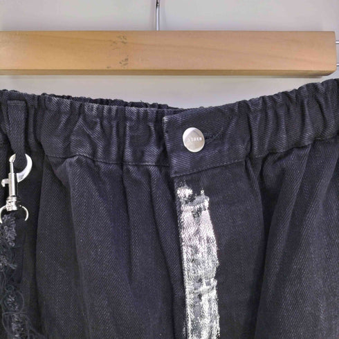 アドラー ADRER panel suspender wide denim (waist gom) / パネルサスペンダーワイドデニム(ウエストゴム) メンズ JPN:L
