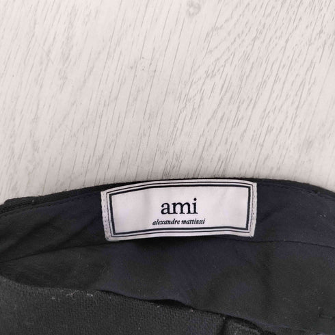 アミアレクサンドルマテュッシ AMI ALEXANDRE MATTIUSSI ウール混 ナイロン スラックスパンツ メンズ 36