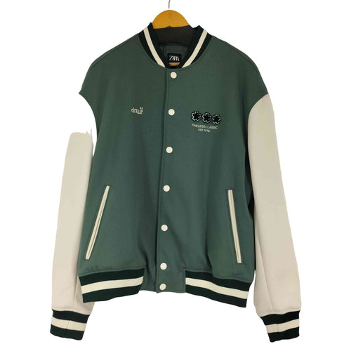 ザラ ZARA バックアップリケ スタジャン メンズ US XL