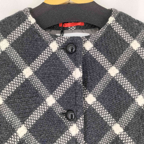 アクアスキュータム AQUASCUTUM ノーカラーツイードコート レディース 8