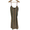ザラ ZARA マルチカラーストライプ キャミ ワンピース レディース import:M