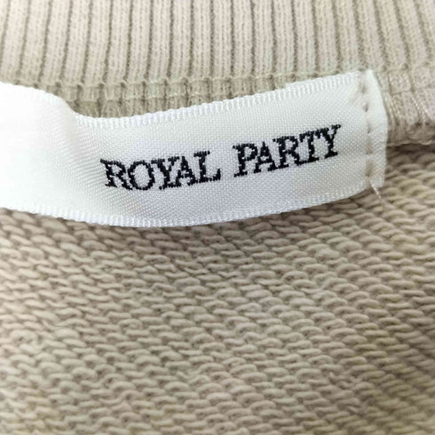 ロイヤルパーティー ROYAL PARTY ロゴ クロップド スウェット レディース
