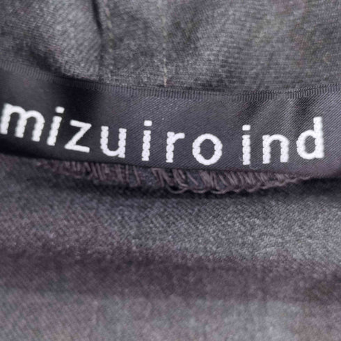 ミズイロインド mizuiro ind ドレープフーデッドカーディガン レディース