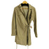 ザラ ZARA フェイクレザー ラップドレス レディース import:L