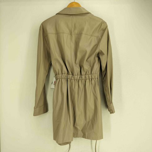 ザラ ZARA フェイクレザー ラップドレス レディース import:L
