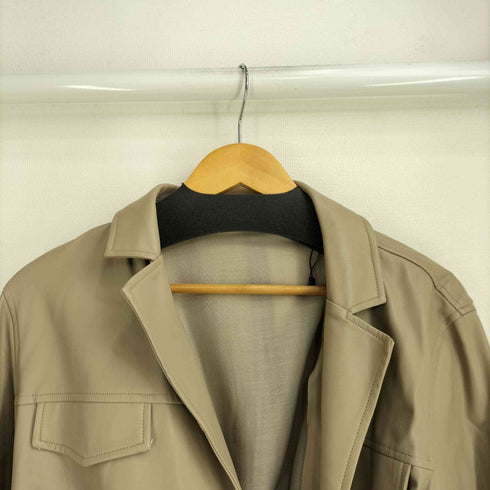 ザラ ZARA フェイクレザー ラップドレス レディース import:L