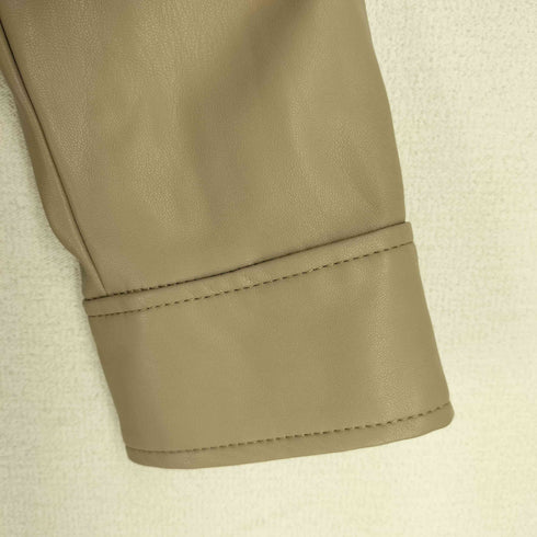 ザラ ZARA フェイクレザー ラップドレス レディース import:L