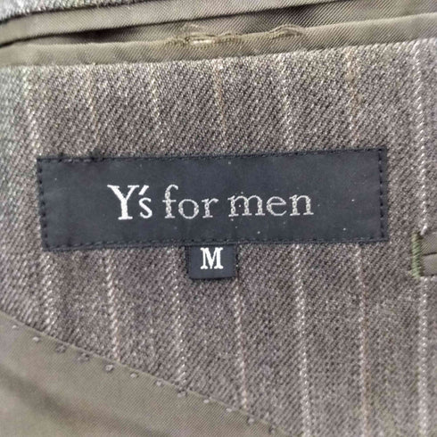 ワイズフォーメン Ys for men ストライプ ウール テーラードジャケット ウール スラックス メンズ JPN:M