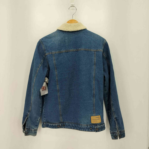 プルアンドベア PULL&BEAR 襟ボア デニム トラッカージャケット メンズ import:S