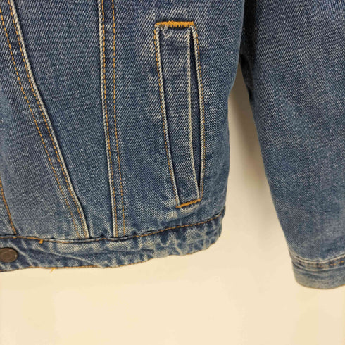 プルアンドベア PULL&BEAR 襟ボア デニム トラッカージャケット メンズ import:S
