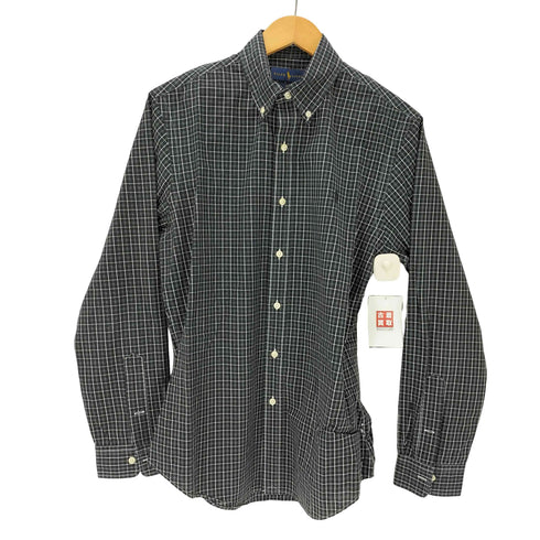 ラルフローレン RALPH LAUREN SLIM FIT ポニー刺繍 ボタンダウン チェック L/S シャツ メンズ import:M