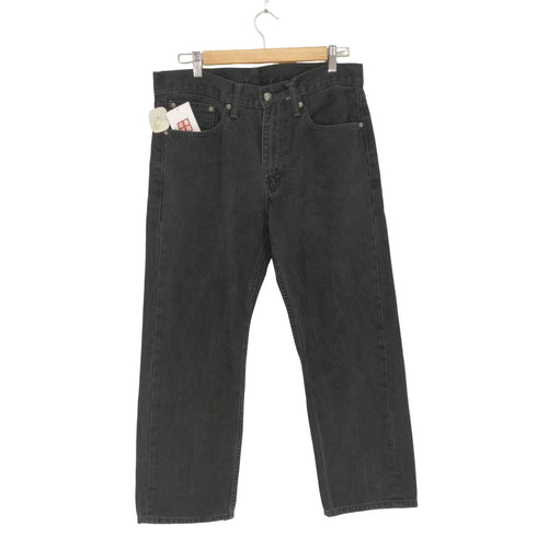 リーバイス Levis 505 140周年先染めジップフライブラックデニムパンツ メンズ W34 L29
