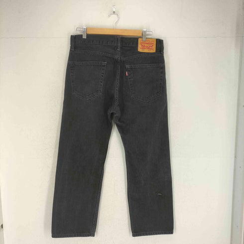 リーバイス Levis 505 140周年先染めジップフライブラックデニムパンツ メンズ W34 L29