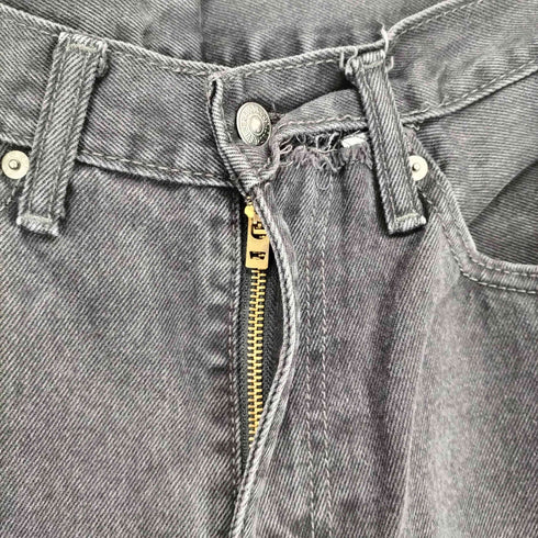 リーバイス Levis 505 140周年先染めジップフライブラックデニムパンツ メンズ W34 L29