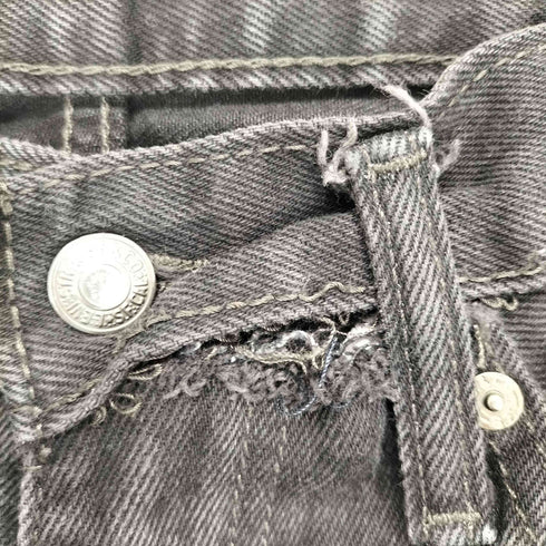 リーバイス Levis 505 140周年先染めジップフライブラックデニムパンツ メンズ W34 L29