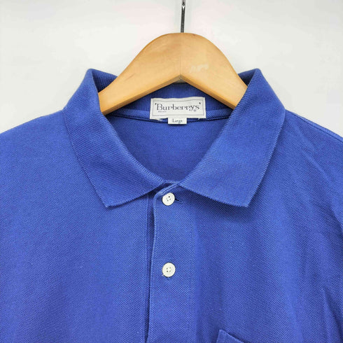 バーバリーズ BURBERRYS ロゴ 刺繍 L/S ポロ シャツ メンズ import:L