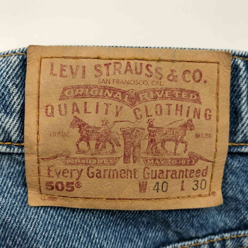 リーバイス Levis 90S ボタン裏787刻印 505 ジップフライ デニム パンツ 98年製 メンズ W40 L30