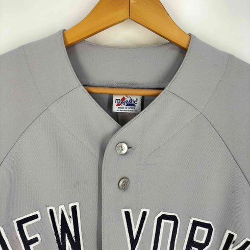 マジェスティック MAJESTIC MLBチームロゴ刺繍 ベースボールシャツ メンズ