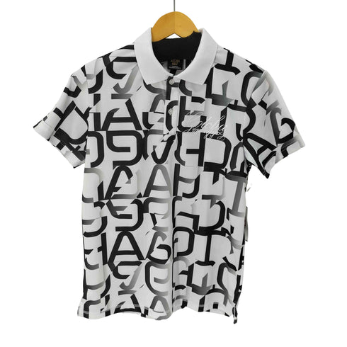 ガッチャ GATCHA GOLF DRY メッシュ ビッグ 総柄 ポロ ゴルフウェア メンズ JPN:M