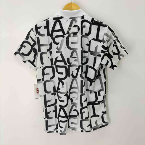 ガッチャ GATCHA GOLF DRY メッシュ ビッグ 総柄 ポロ ゴルフウェア メンズ JPN:M