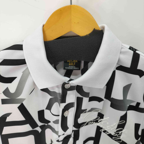 ガッチャ GATCHA GOLF DRY メッシュ ビッグ 総柄 ポロ ゴルフウェア メンズ JPN:M