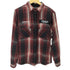 アヴィレックス AVIREX CHECK SHIRT HURRICANE HUNTER チェックシャツ ハリケーン ハンター L/S メンズ import:M