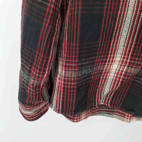 アヴィレックス AVIREX CHECK SHIRT HURRICANE HUNTER チェックシャツ ハリケーン ハンター L/S メンズ import:M