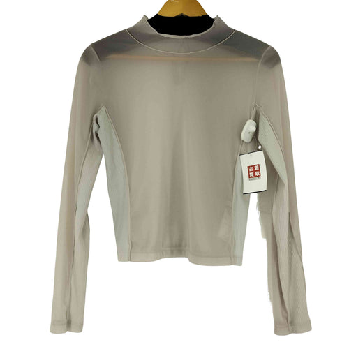 ステュディオス STUDIOUS Rib Paneled Sheer Top レディース