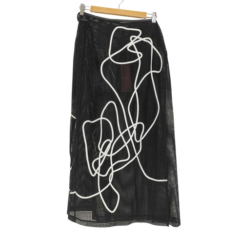 クレドナ CREDONA SKETCH EMBROIDERY MESH SKIRT レディース FREE