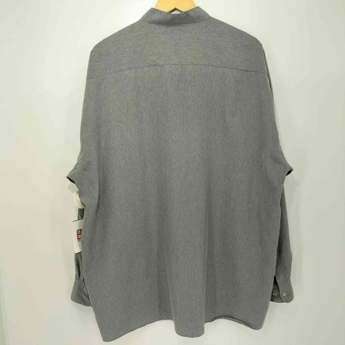 LE COLLEZIONI POSITANO 比翼 スタンドカラー L/S シャツ メンズ XXL
