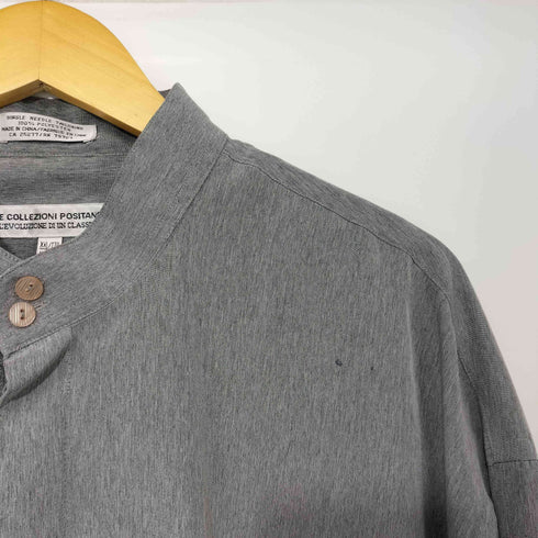 LE COLLEZIONI POSITANO 比翼 スタンドカラー L/S シャツ メンズ XXL