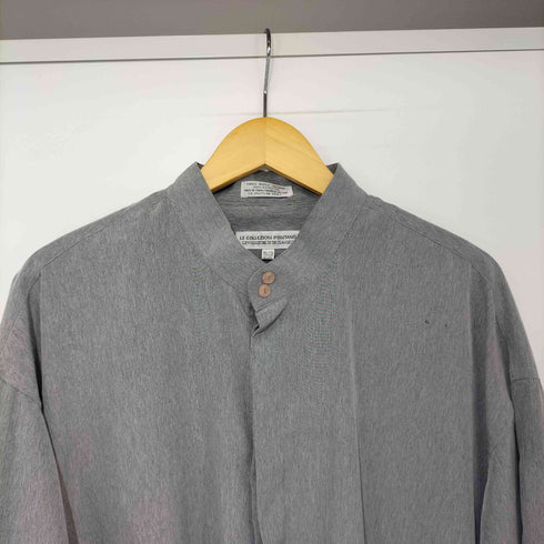 LE COLLEZIONI POSITANO 比翼 スタンドカラー L/S シャツ メンズ XXL