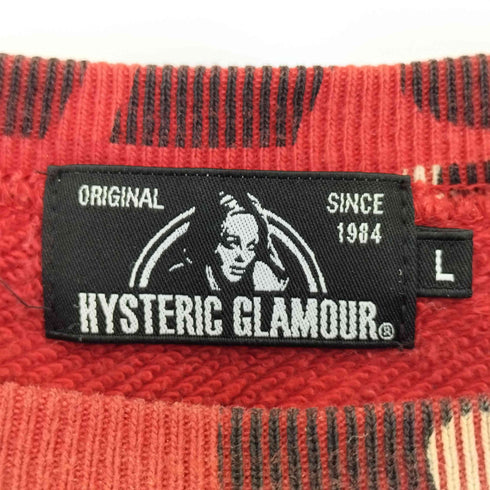 ヒステリックグラマー HYSTERIC GLAMOUR 20ss HG SOUND REVOLUTION スマイル ヒスガール プリント スウェット メンズ JPN:L