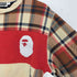アベイシングエイプ A BATHING APE 21aw BAPE CHECK APE HEAD CREWNECK メンズ JPN:L