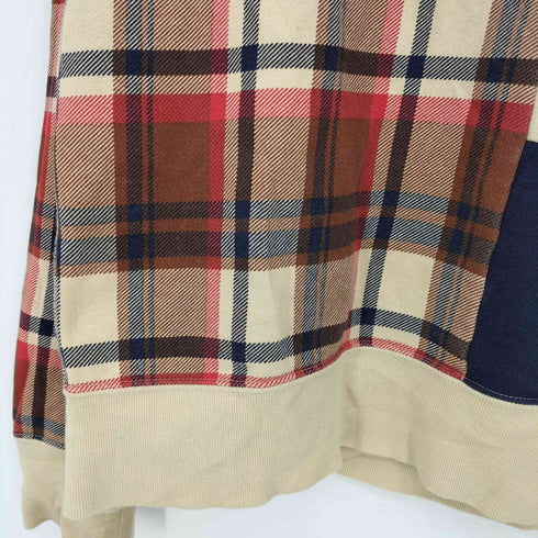 アベイシングエイプ A BATHING APE 21aw BAPE CHECK APE HEAD CREWNECK メンズ JPN:L