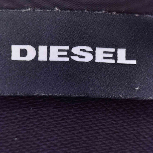 ディーゼル DIESEL ナイロン切り替え スウェットライダースジャケット メンズ L