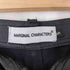 MARGINAL CHARACTERS コーティング加工 裾ジップ デニムパンツ メンズ