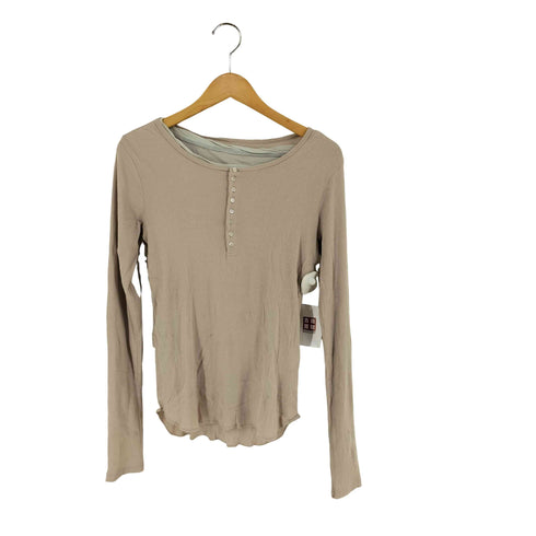 ビームスジャパン BEAMS JAPAN リブヘンリーネック + クルーネック Tシャツ レディース JPN:1