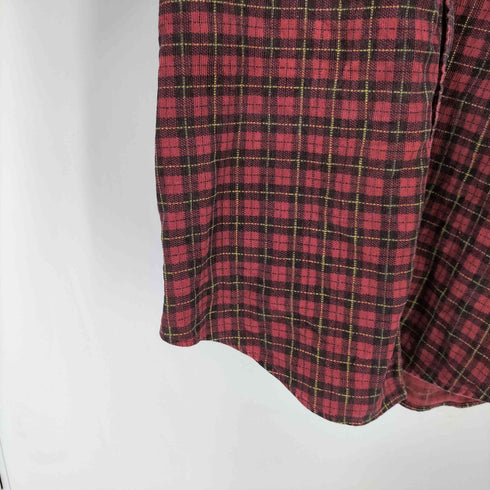 エディーバウアー Eddie Bauer 00S コットン L/S チェック フランネル シャツ メンズ import:M