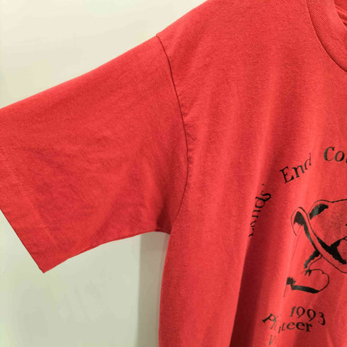フルーツオブザルーム FRUIT OF THE LOOM BEST 90S USA製 Lands End Country Hoedown Picnic 1993 プリント 半袖 Tシャツ シングルステッチ メンズ import:L