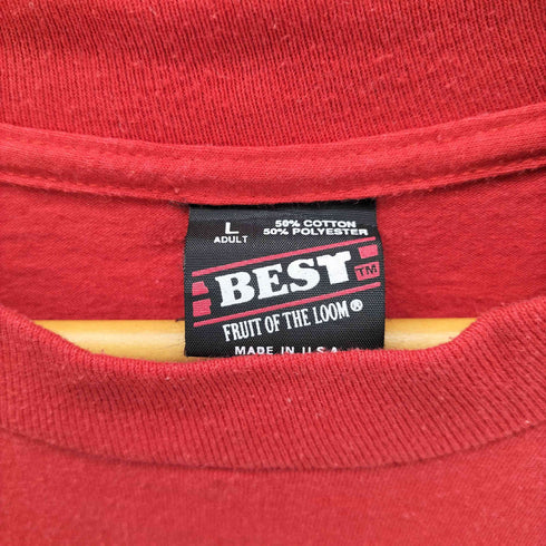 フルーツオブザルーム FRUIT OF THE LOOM BEST 90S USA製 Lands End Country Hoedown Picnic 1993 プリント 半袖 Tシャツ シングルステッチ メンズ import:L