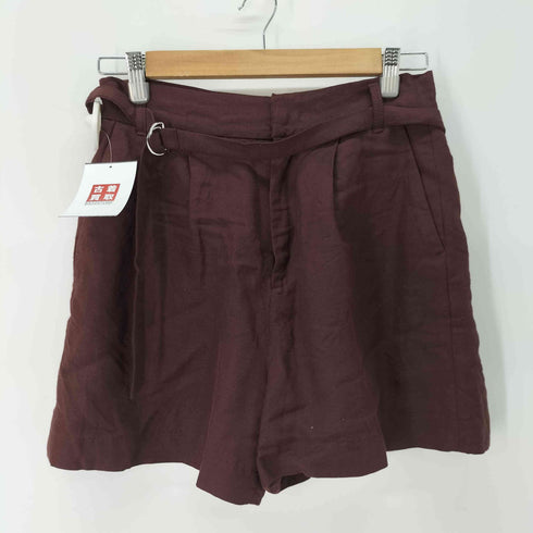 アパートバイローリーズ apart by lowrys リネン テーラードジャケット&ベルト付 ショーツ セットアップ レディース JKT:M/パンツ:M