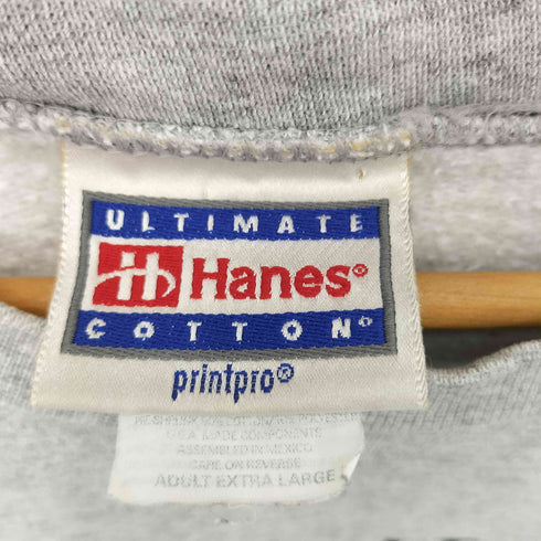 ヘインズ Hanes 90-00s OMAHA BEEF 刺繍 スウェットトレーナー メンズ import:XL