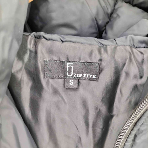 ジップファイブ ZIP FIVE ナイロン中綿エコファイバー フーディーダウンジャケット レディース JPN:S