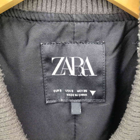 ザラ ZARA フェイクレザー ボンバージャケット レディース import:S