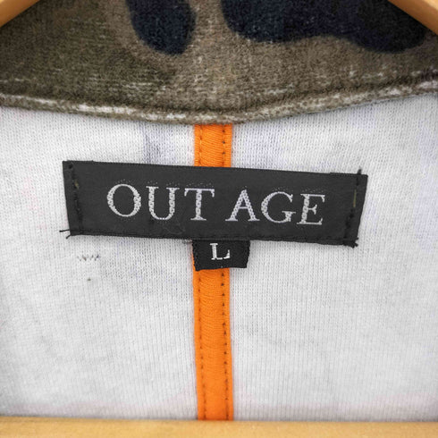 OUT AGE ミリタリー 迷彩柄 テーラードジャケット casual メンズ import:L