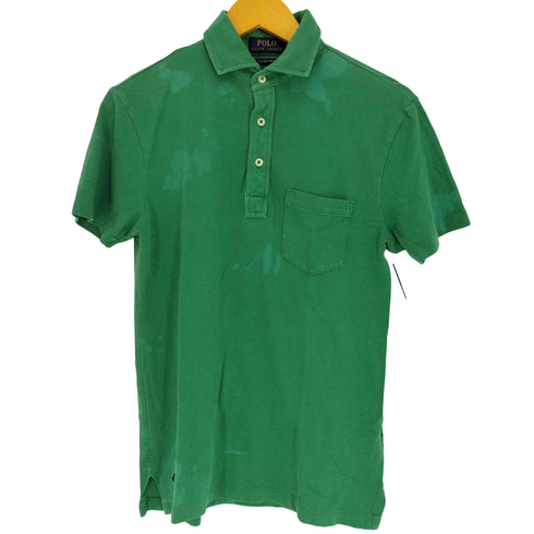 ポロラルフローレン POLO RALPH LAUREN CUSTOM SLIM FIT ポニー刺繍 S/S ポロシャツ メンズ import:XS