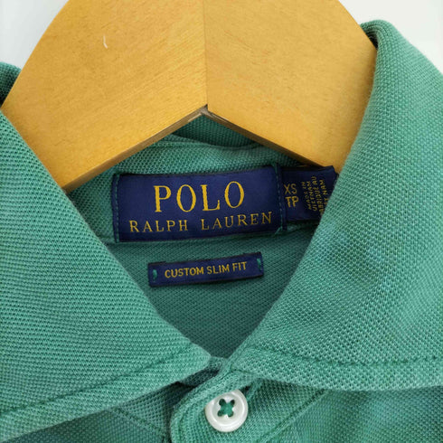 ポロラルフローレン POLO RALPH LAUREN CUSTOM SLIM FIT ポニー刺繍 S/S ポロシャツ メンズ import:XS